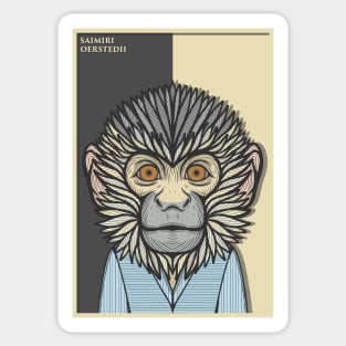 Central American Squirrel Monkey Sticker